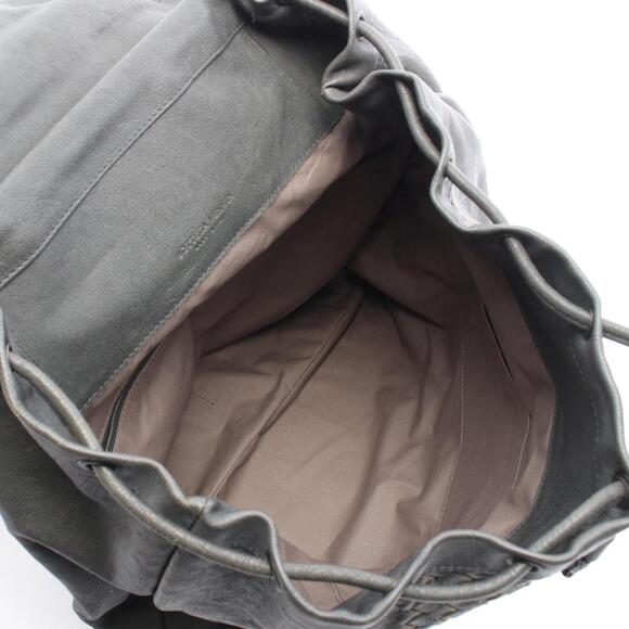 BOTTEGA VENETA Blue Leather Intrecciato Backpack main image 5